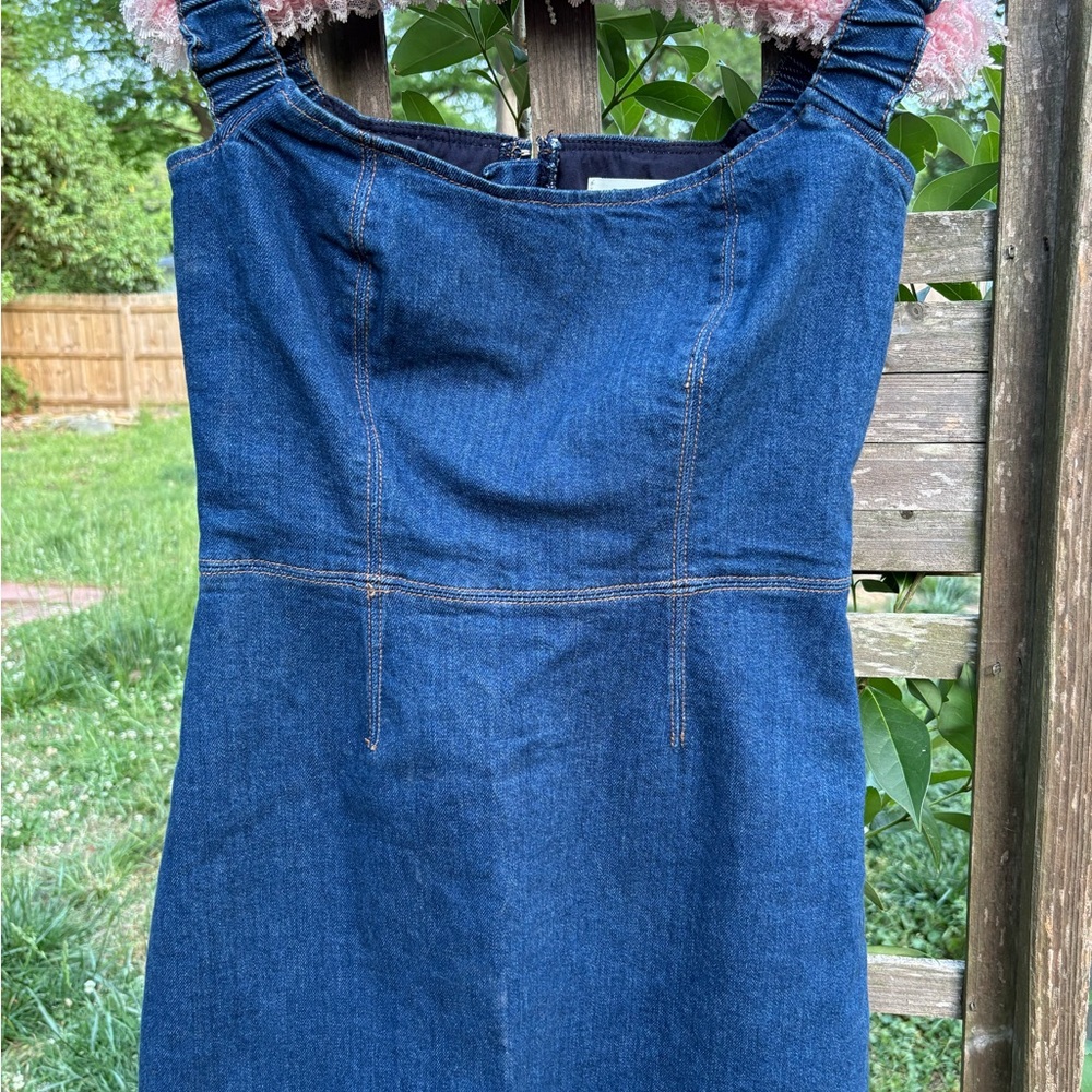 Reformation Filis Mini Denim Dress